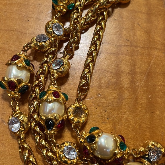 Unstamped Designer look Couture Style Collar Vintage no brand store ticket new - Picture 11 of 12